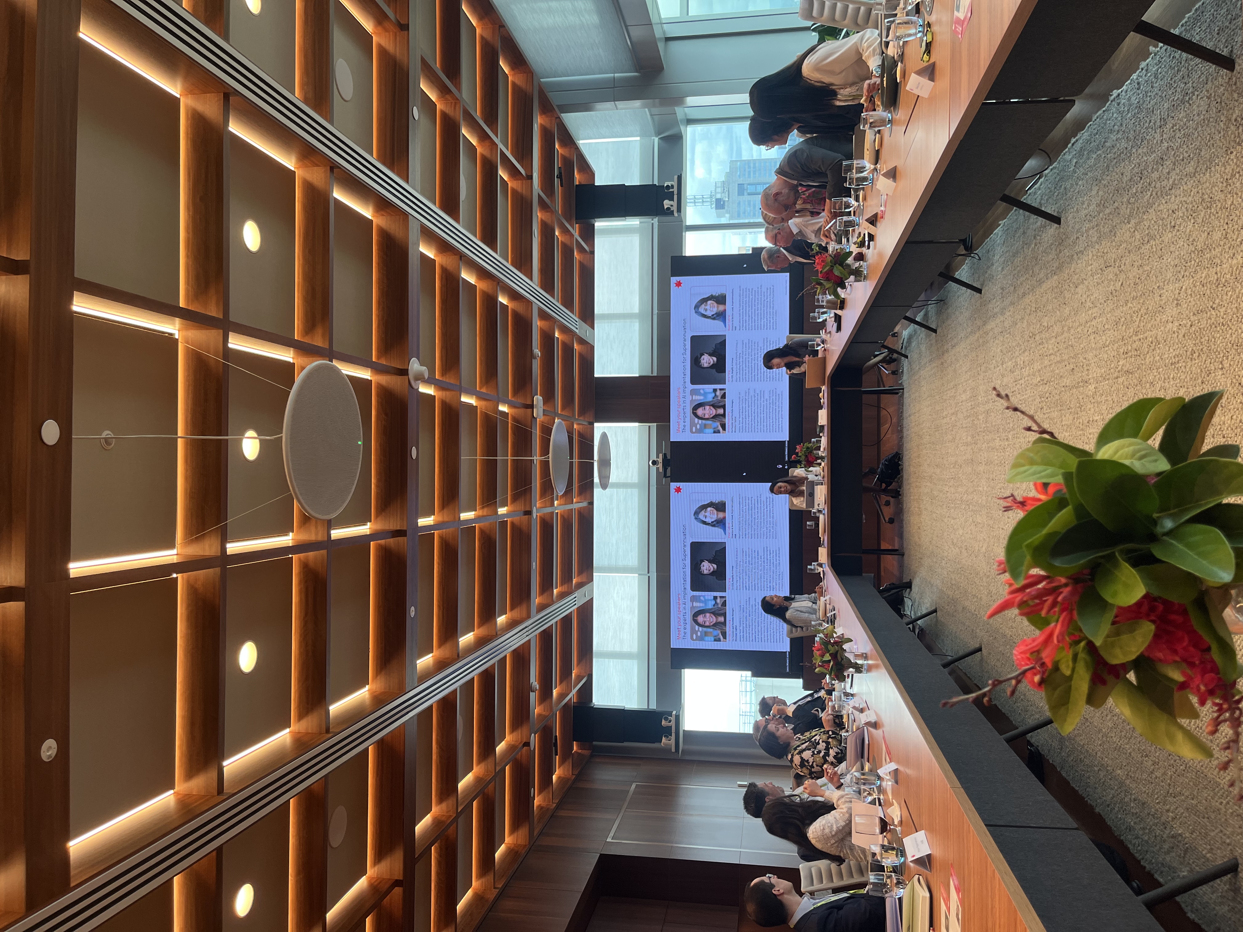 Alice Tang participating in a banking industry panel