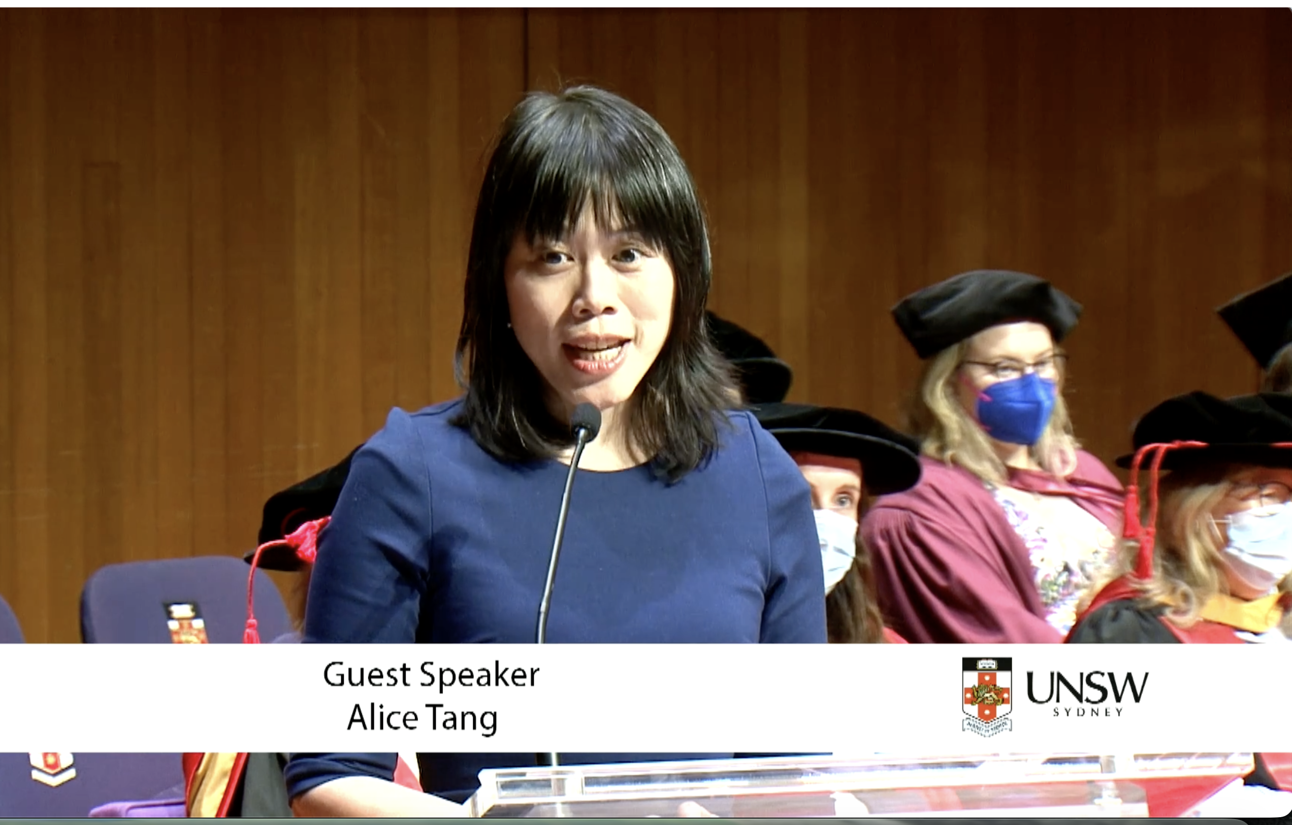 Alice Tang guest lecturing at UNSW