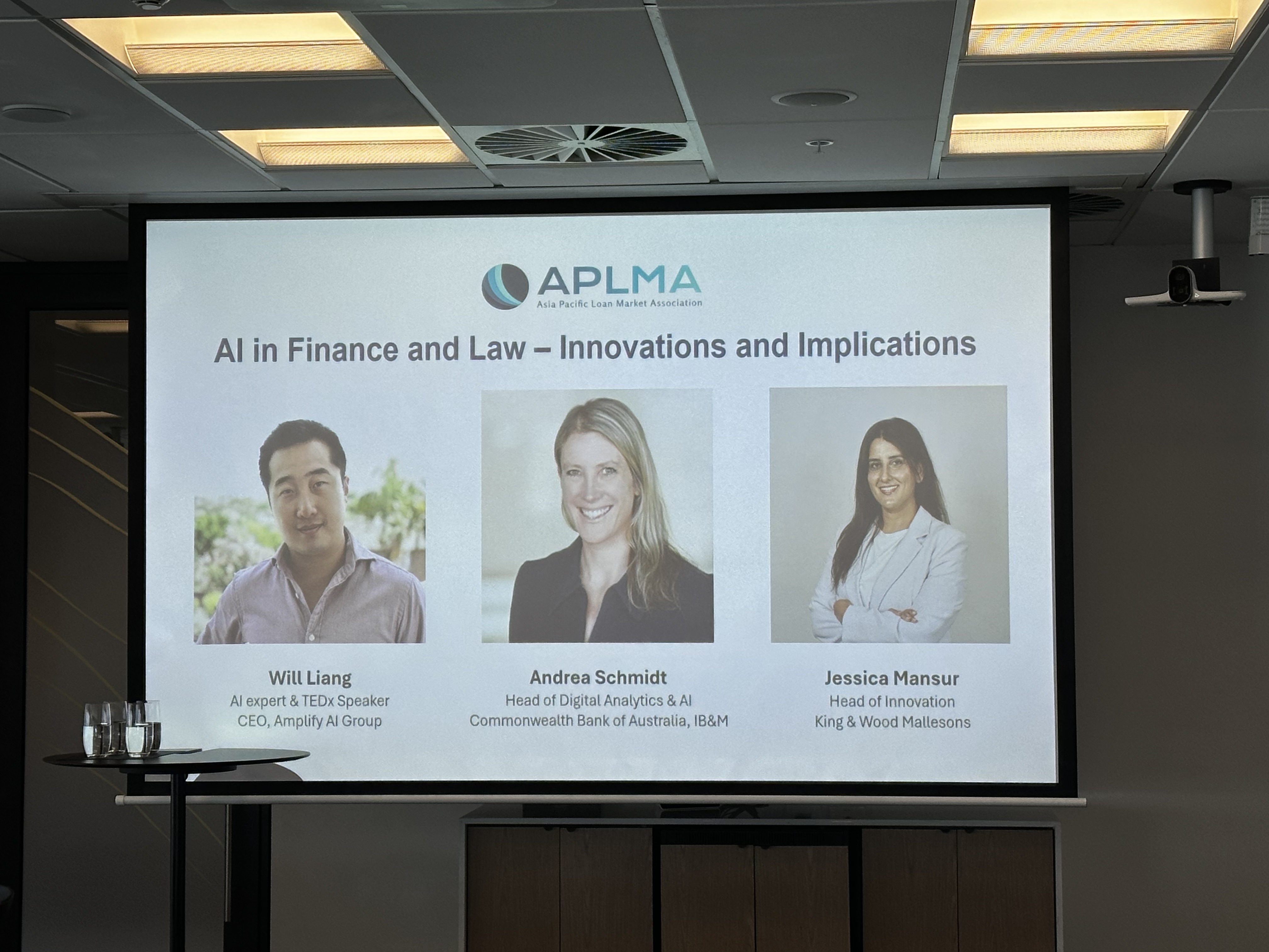 Will Liang appearing at an Asia Pacific Loan Market Association event