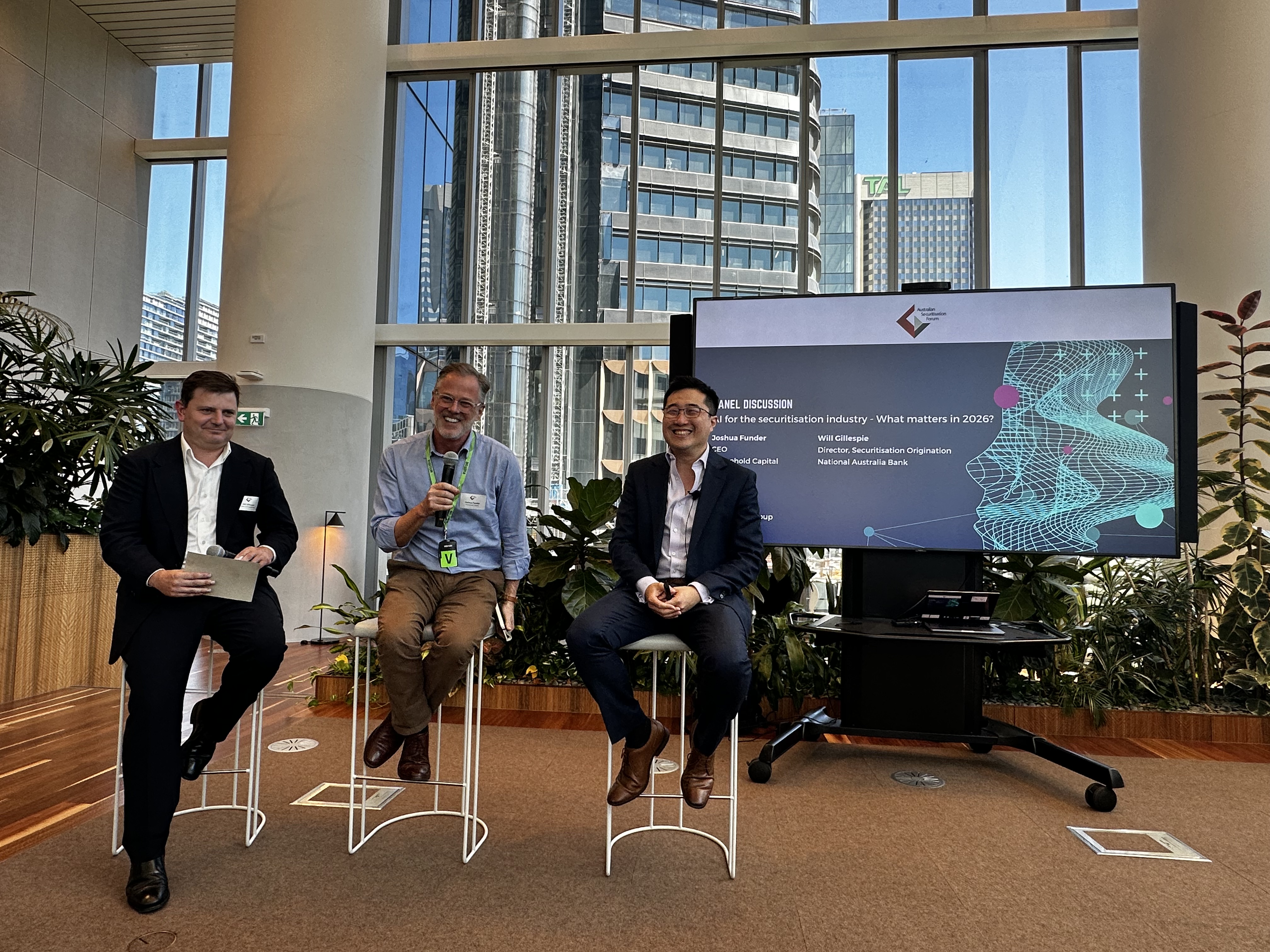 Will Liang speaking on an Australian Securitisation Forum panel