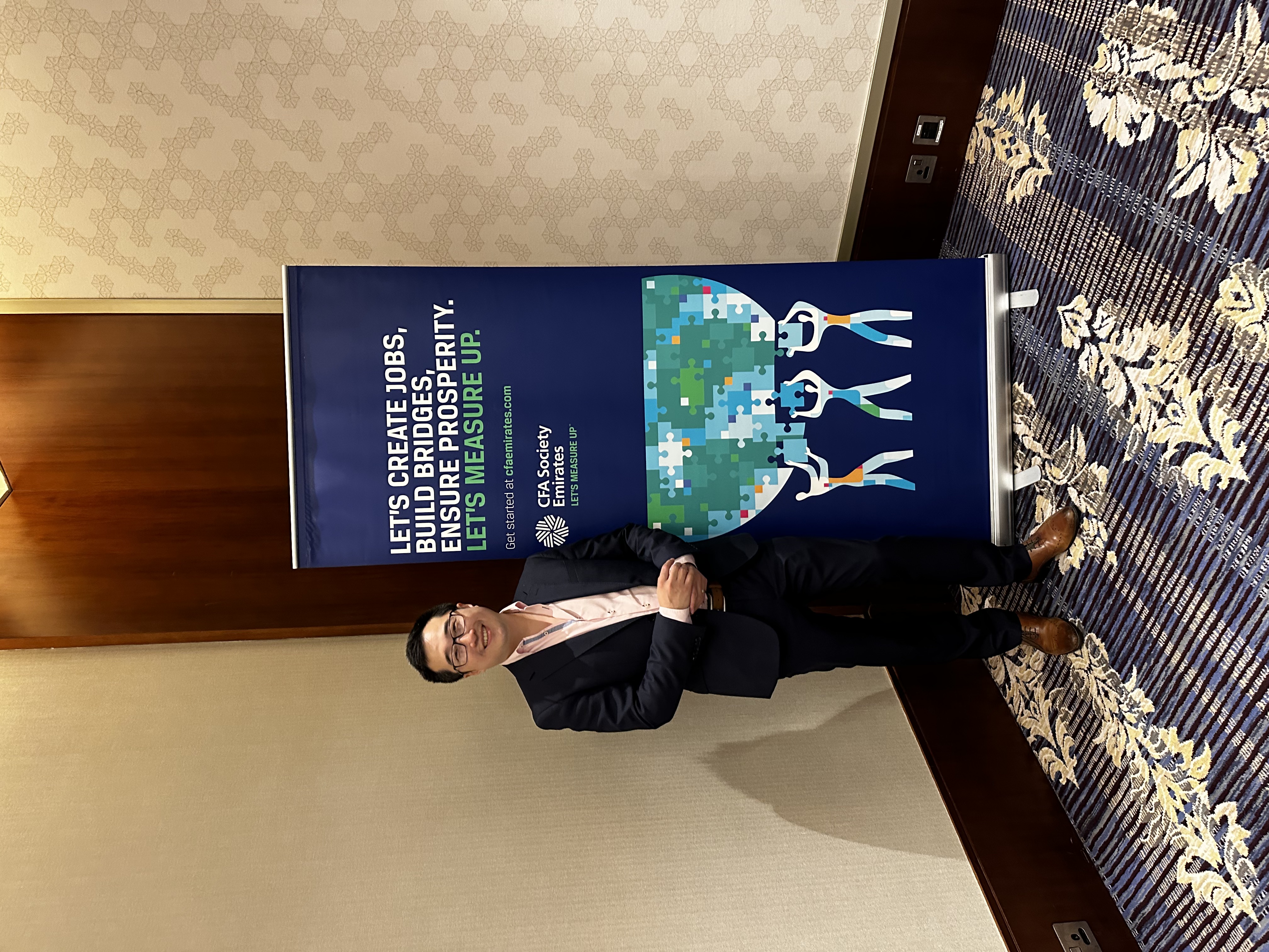 Will Liang at a CFA Society event
